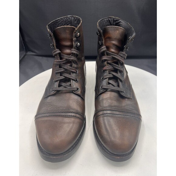 Thursday Captain Brown Leather Cap Toe Boots Fit Men’s 9.5-10 See Measurements main image 5